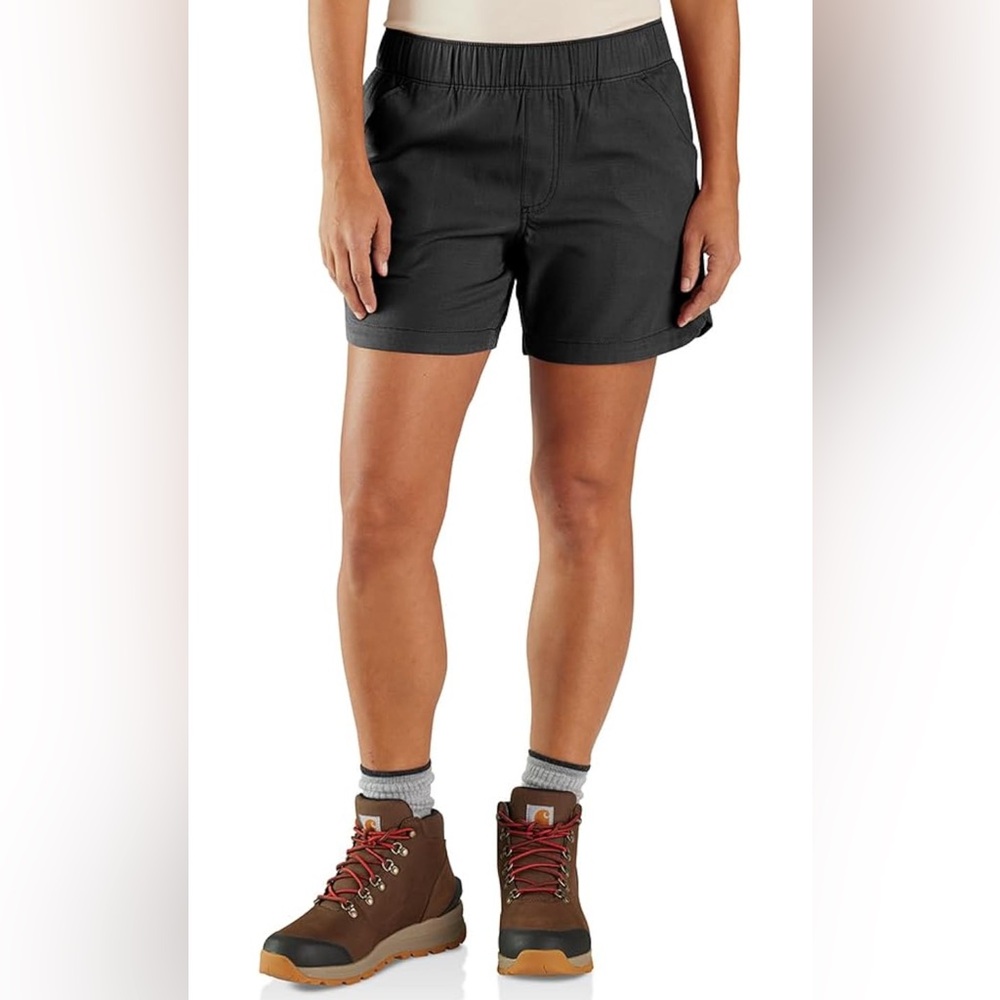 Carhartt Women's Force Relaxed Fit Ripstop  Work Short, Black, Small (4-6) NWT